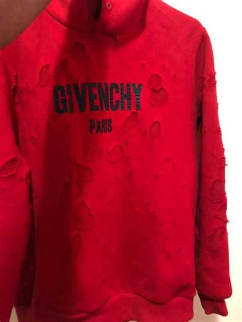 givenchy red hoodie grailed|givenchy hoodie price.